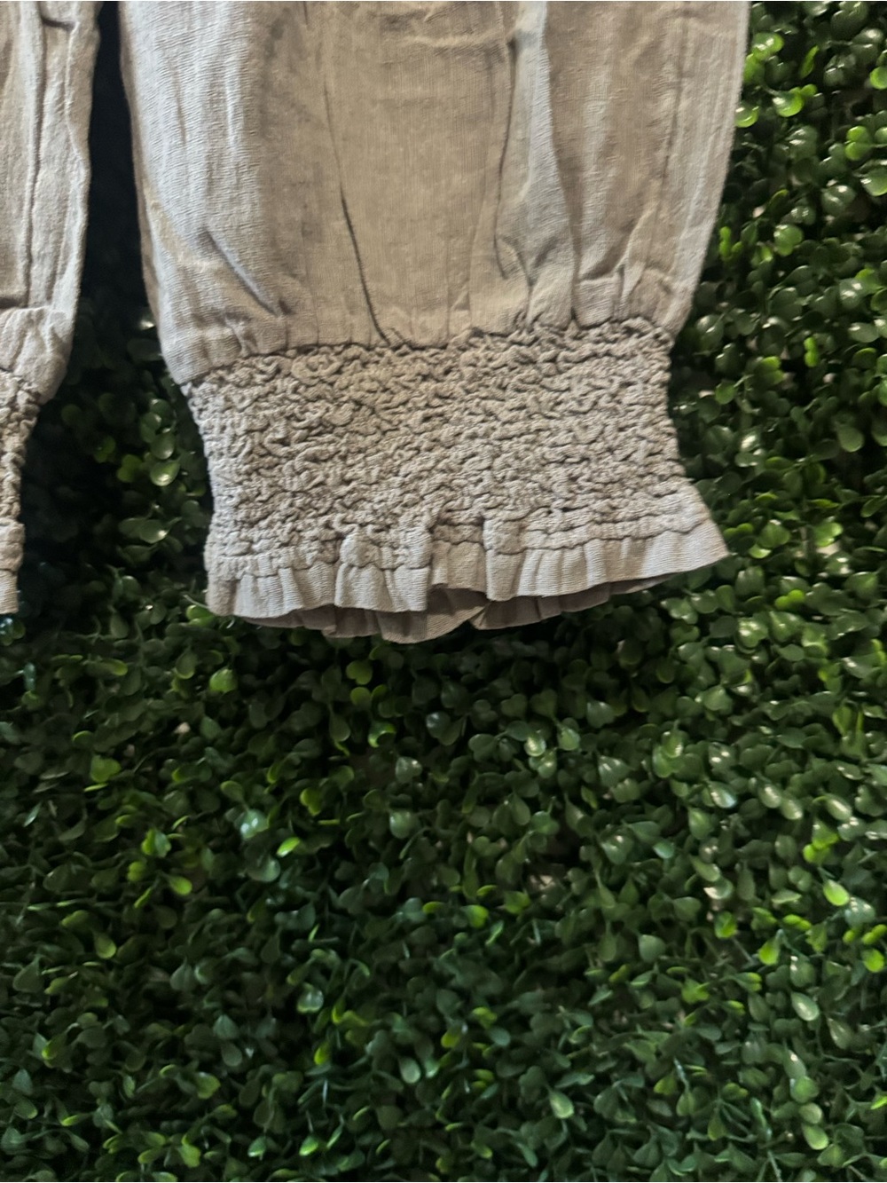 FREE PEOPLE Taye Smocked Cotton Capris - Picture 13 of 14